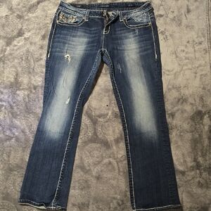 Vigoss Women's Dark Blue Boot Cut Jeans